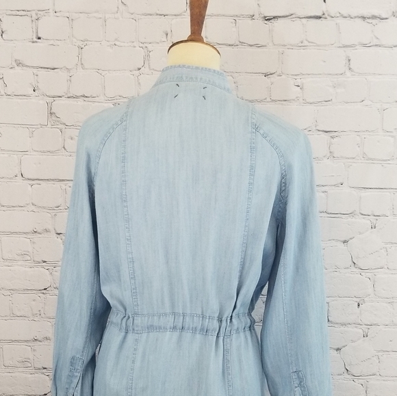 Lou and Grey Denim Chambray Dress, Size S - Picture 9 of 14